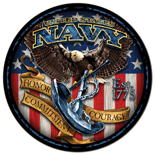 United States Navy Fighting Eagle Circle (20x20)*