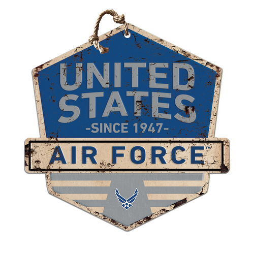 Air Force Rustic Badge Logo Sign*