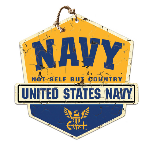 United States Navy Not Self But Country Badge*