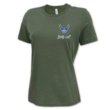 Load image into Gallery viewer, Air Force Lady Vet Left Chest Logo Ladies T-Shirt