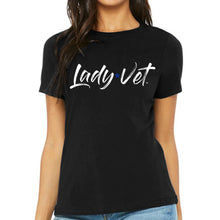 Load image into Gallery viewer, Air Force Lady Vet Full Chest Logo Ladies T-Shirt