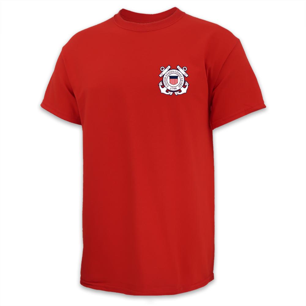 U.S. Coast Guard T-Shirts: Coast Guard Seal Logo T-Shirt in Grey ...