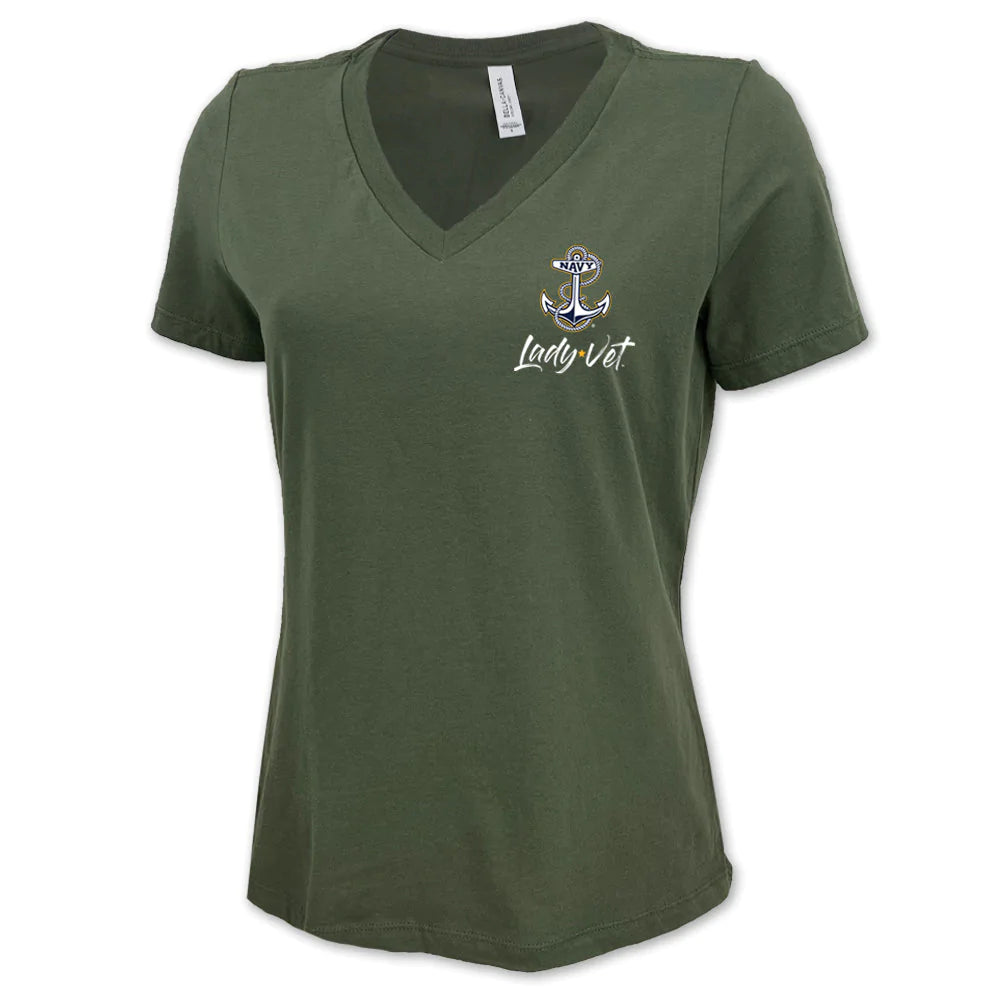 47 Brand Gray Ladies V-Neck T-Shirt with School Seal - Mincer's of  Charlottesville