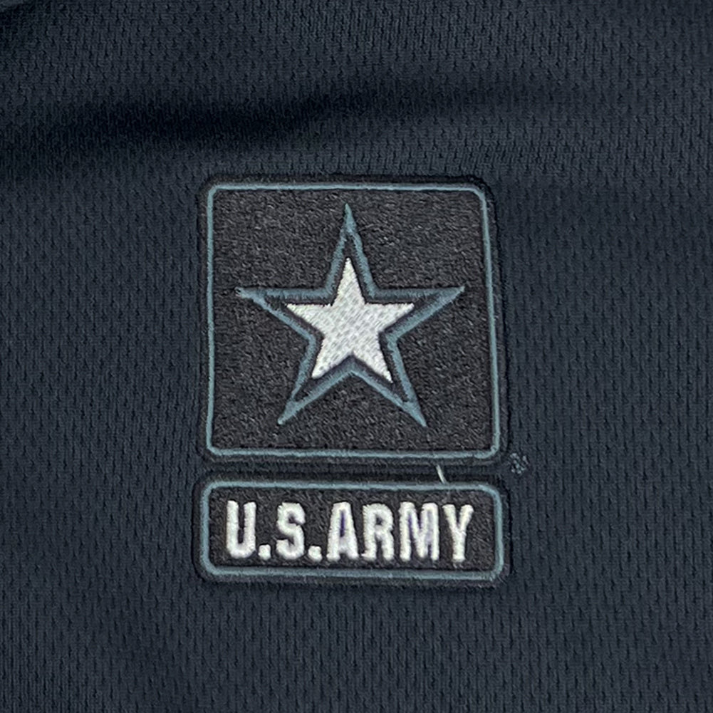 Army Tonal Star Under Armour Tech Mesh Polo (Black)