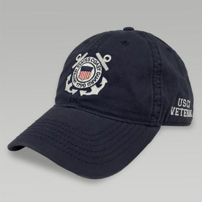 Coast Guard Seal Veteran Twill Hat (Navy)