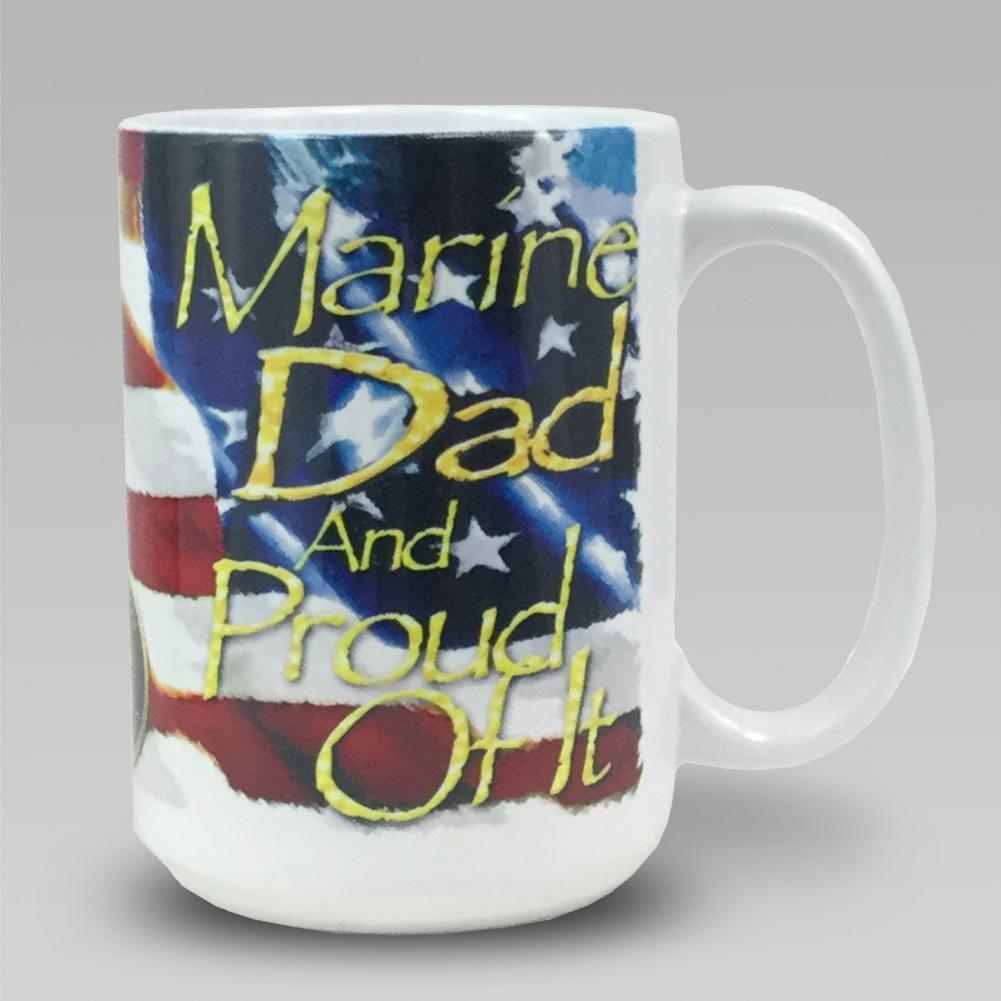 Proud Marine Dad Insulated Mug