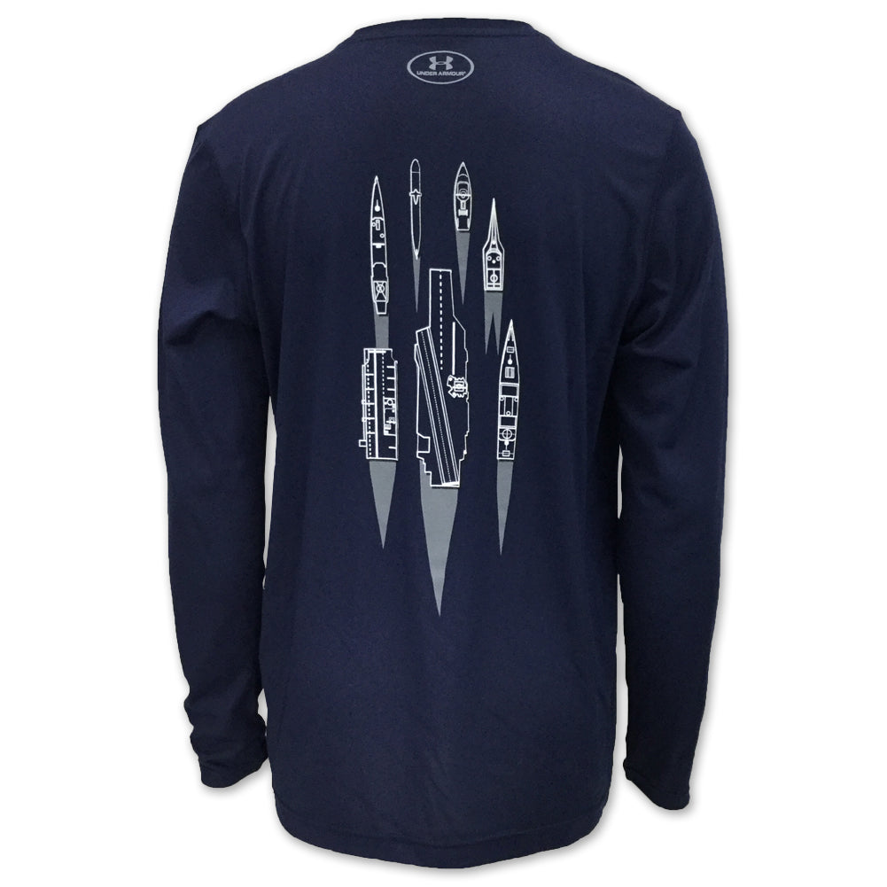 U.S. Navy T-Shirts: Navy Under Armour Limited Edition Ship Long Sleeve T- Shirt in Navy